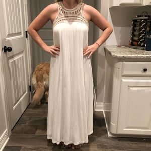 WHITE MAXI DRESS  -great for beach!